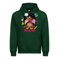 Forest Green afro messy bun teacherlife Urban Hoodie - texasbilliewilder