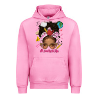 Fuchsia Pink afro messy bun teacherlife Urban Hoodie - texasbilliewilder