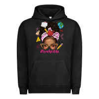 Pigment Black afro messy bun teacherlife Urban Hoodie - texasbilliewilder