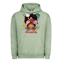 Pigment Oil Green afro messy bun teacherlife Urban Hoodie - texasbilliewilder