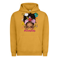 Pigment Peanut Butter afro messy bun teacherlife Urban Hoodie - texasbilliewilder