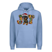 Colony Blue dachshund puppy christmas joy Premium Hoodie - RanaPortraitStore