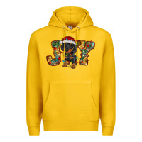 Lemon dachshund puppy christmas joy Premium Hoodie - RanaPortraitStore