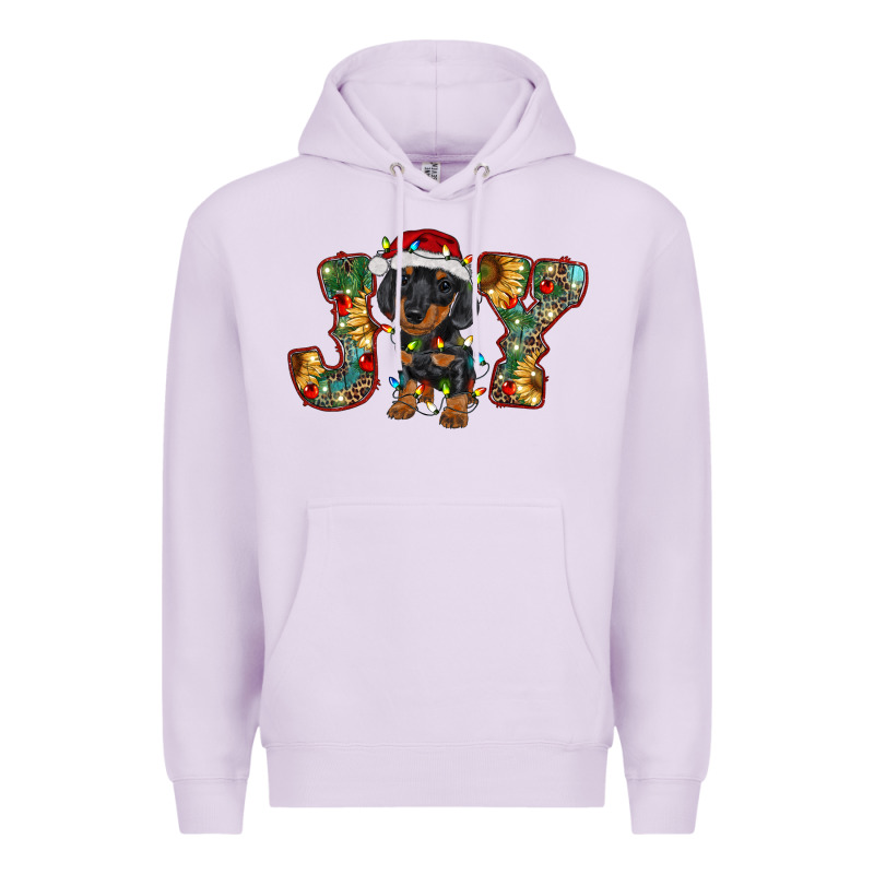 Dachshund Puppy Christmas Joy Premium Hoodie by RanaPortraitStore | Teevron