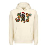 Sandshell dachshund puppy christmas joy Premium Hoodie - RanaPortraitStore