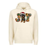 Tofu dachshund puppy christmas joy Premium Hoodie - RanaPortraitStore