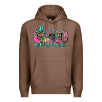 Chestnut with god all things are possible race Premium Hoodie - AdoDesignShop