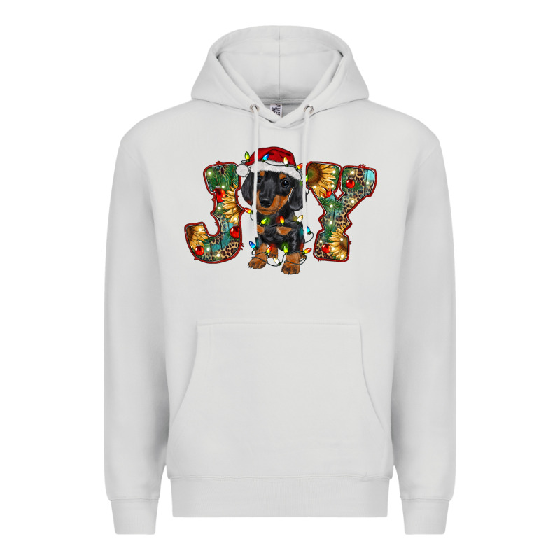 Dachshund Puppy Christmas Joy Premium Hoodie by RanaPortraitStore | Teevron