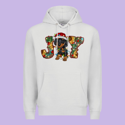Dachshund Puppy Christmas Joy Premium Hoodie Designed By Ranaportraitstore