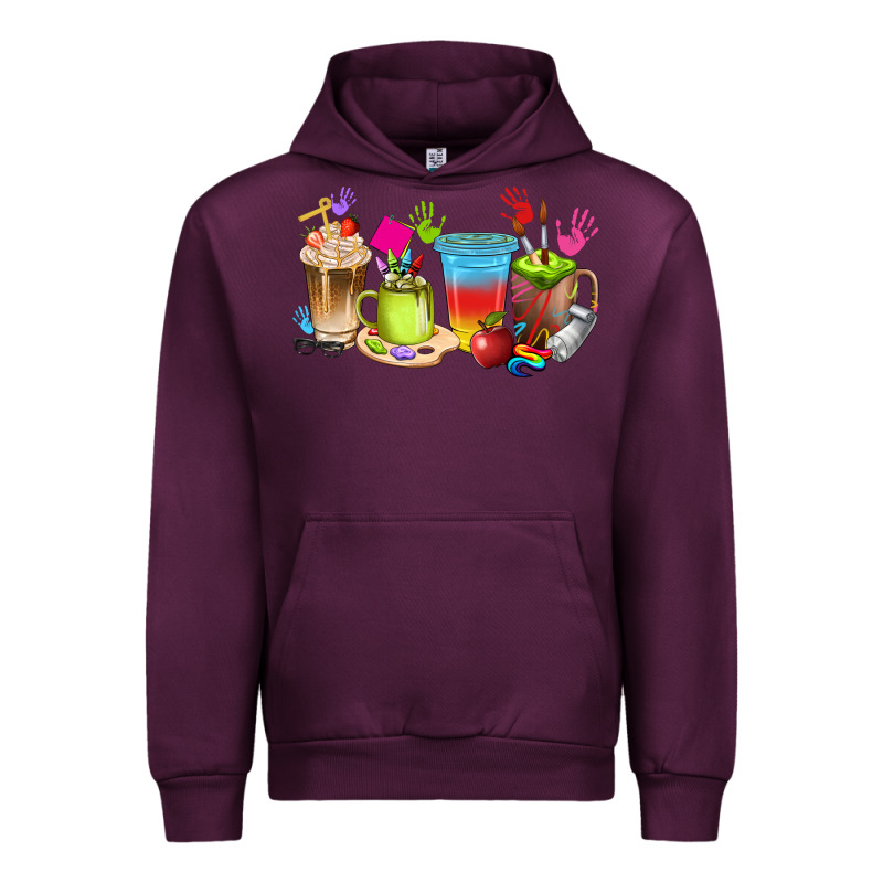 Art Teacher Coffee Cups Urban Hoodie by texasbilliewilder | Teevron