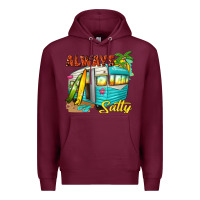 Burgundy always salty with caravan Premium Hoodie - texasbilliewilder