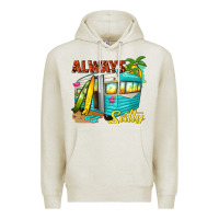 Oatmeal Heather always salty with caravan Premium Hoodie - texasbilliewilder
