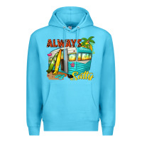 Ocean Blue always salty with caravan Premium Hoodie - texasbilliewilder