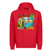 Red always salty with caravan Premium Hoodie - texasbilliewilder