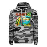 Slate Camo always salty with caravan Premium Hoodie - texasbilliewilder