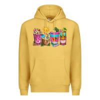 Antique Gold aloha coffe cups Premium Hoodie - texasbilliewilder