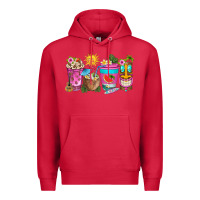 Cardinal aloha coffe cups Premium Hoodie - texasbilliewilder