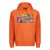 Carrot aloha coffe cups Premium Hoodie - texasbilliewilder