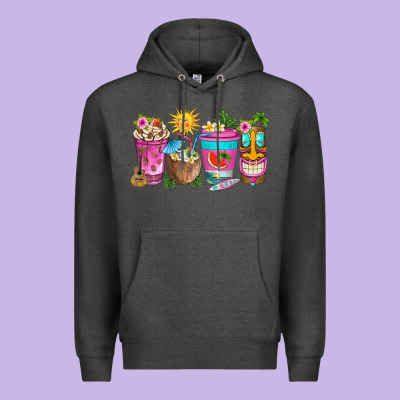 Aloha Coffe Cups Premium Hoodie Designed By Texasbilliewilder