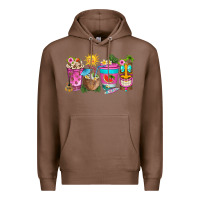 Chestnut aloha coffe cups Premium Hoodie - texasbilliewilder