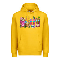 Lemon aloha coffe cups Premium Hoodie - texasbilliewilder