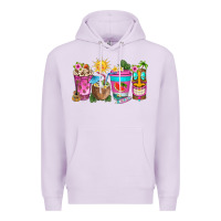 Lilac aloha coffe cups Premium Hoodie - texasbilliewilder