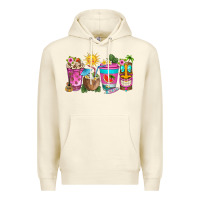 Sandshell aloha coffe cups Premium Hoodie - texasbilliewilder