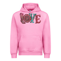 Fuchsia Pink valentine's day love with boots and gemstone Urban Hoodie - RanaPortraitStore