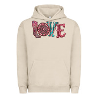 Pigment French Oak valentine's day love with boots and gemstone Urban Hoodie - RanaPortraitStore