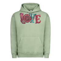 Pigment Oil Green valentine's day love with boots and gemstone Urban Hoodie - RanaPortraitStore
