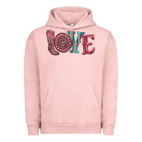 Pigment Salmon valentine's day love with boots and gemstone Urban Hoodie - RanaPortraitStore