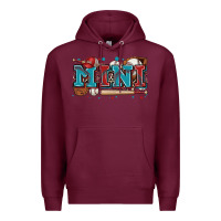 Burgundy mini baseball Premium Hoodie - Zillion Design Studio