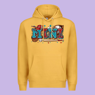 Mini Baseball Premium Hoodie Designed By Zillion Design Studio