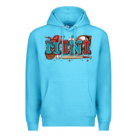Ocean Blue mini baseball Premium Hoodie - Zillion Design Studio