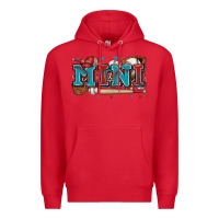 Red mini baseball Premium Hoodie - Zillion Design Studio
