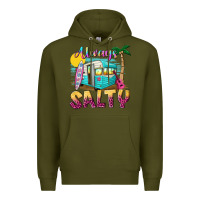 Army Green always salty with caravan Premium Hoodie - texasbilliewilder