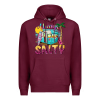 Burgundy always salty with caravan Premium Hoodie - texasbilliewilder