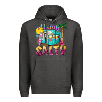 Charcoal Heather always salty with caravan Premium Hoodie - texasbilliewilder