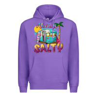 Purple always salty with caravan Premium Hoodie - texasbilliewilder