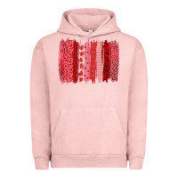 Pigment Salmon valentine's day brushstroke Urban Hoodie - RanaPortraitStore