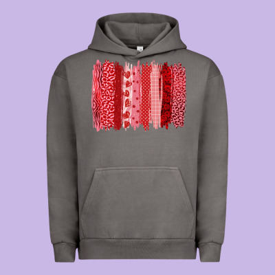 Valentine's Day Brushstroke Urban Hoodie Designed By Ranaportraitstore