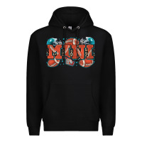 Black mini American football Premium Hoodie - Zillion Design Studio