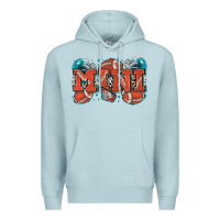 Blue Mist mini American football Premium Hoodie - Zillion Design Studio