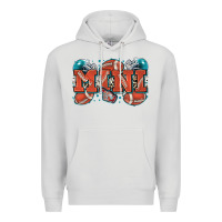 Dove Grey mini American football Premium Hoodie - Zillion Design Studio