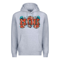 Heather Grey mini American football Premium Hoodie - Zillion Design Studio