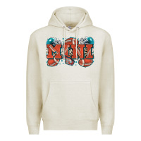 Oatmeal Heather mini American football Premium Hoodie - Zillion Design Studio