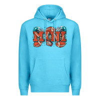 Ocean Blue mini American football Premium Hoodie - Zillion Design Studio