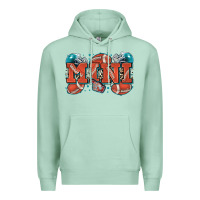 Seafoam mini American football Premium Hoodie - Zillion Design Studio