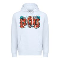 White mini American football Premium Hoodie - Zillion Design Studio