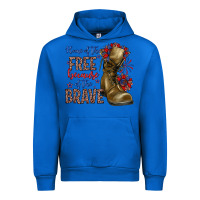 Cobalt home of the free because of the brave Urban Hoodie - Zillion Design Studio